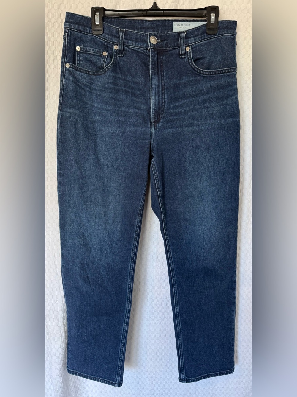 Rag & Bone Wren High Rise Slim Straight Jeans Ella Size 30 - Picture 2 of 9